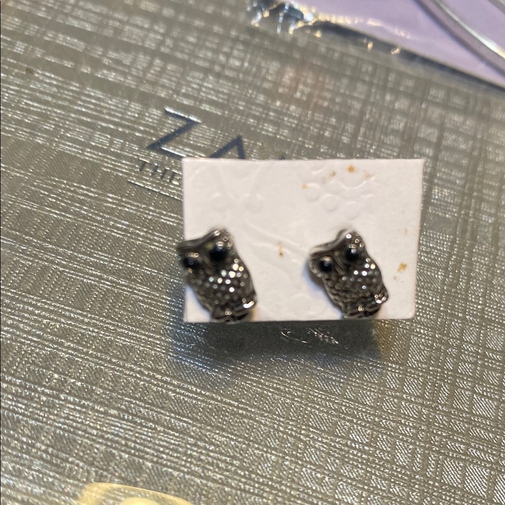 Target Silver Owl Earrings